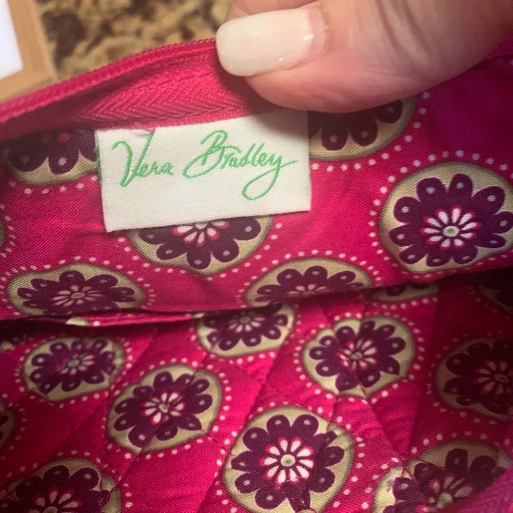 Vera Bradley On The Go Pink and Purple Shoulder Bag Very Berry Paisley - Picture 5 of 6